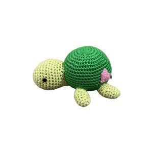 cheengoo turtle Crochet Toy Knitted Round Rattle Nursery Decor Plush? Animal